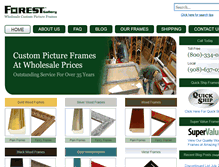 Tablet Screenshot of forestgalleryusa.com